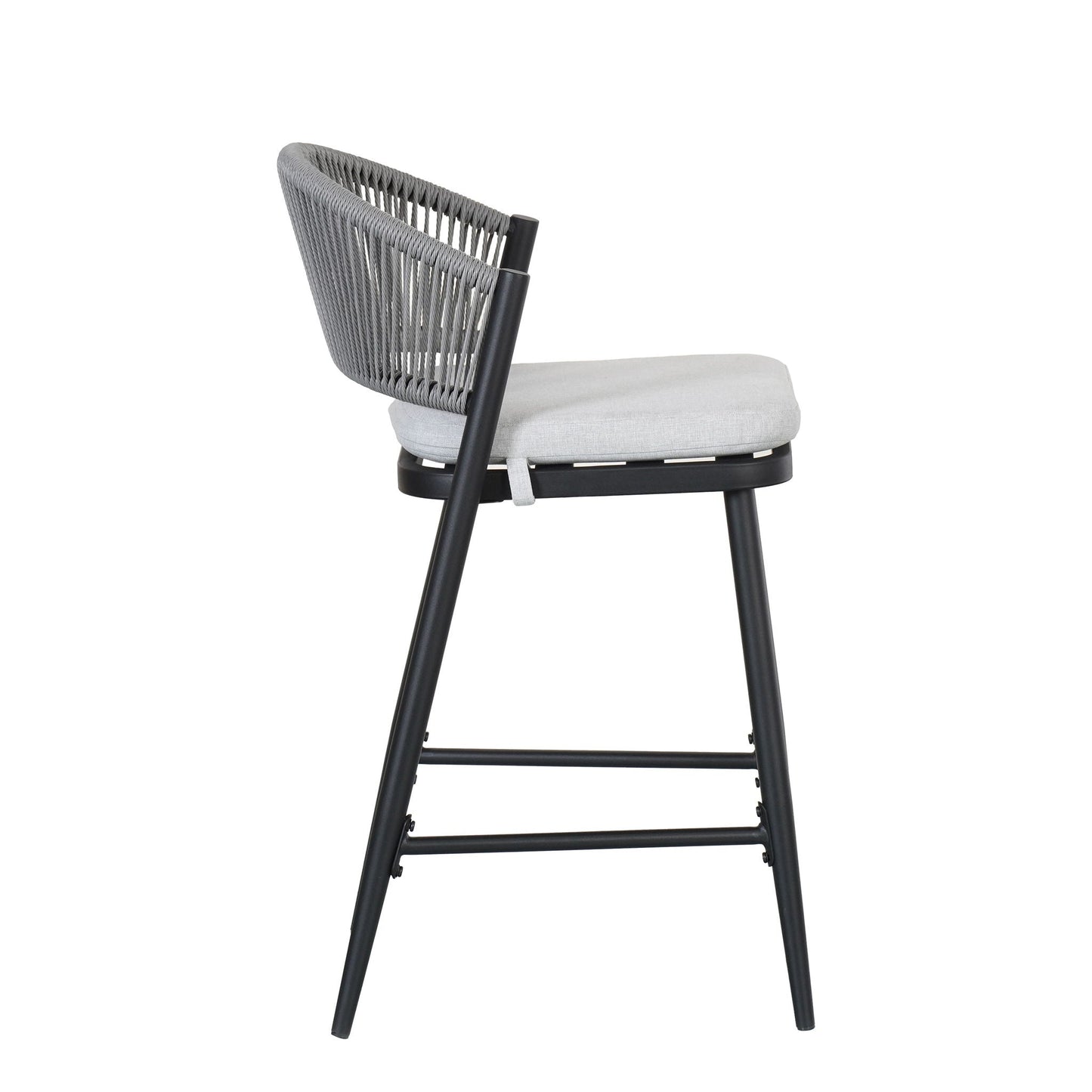Outdoor Counter Stools with Wicker and Metal