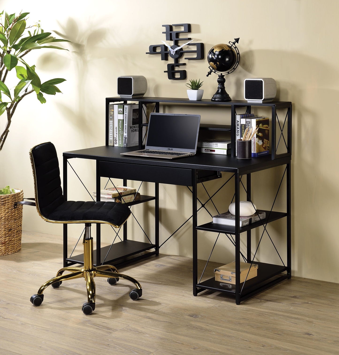 Amiel All Purpose Writing Desk With Ample Storage