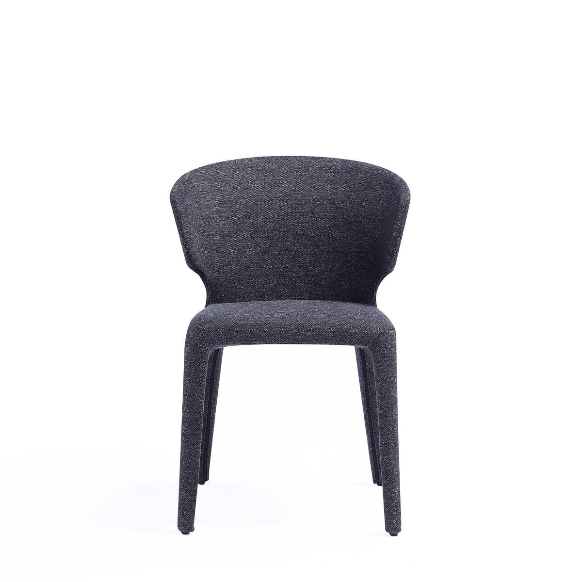 Conrad dining chair navy speckled fabric with metal frame on Tampa Home & Garden Store