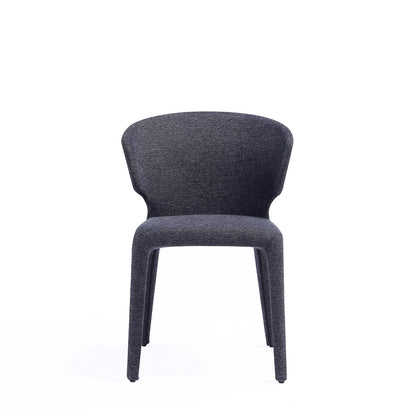 Conrad dining chair navy speckled fabric with metal frame on Tampa Home & Garden Store
