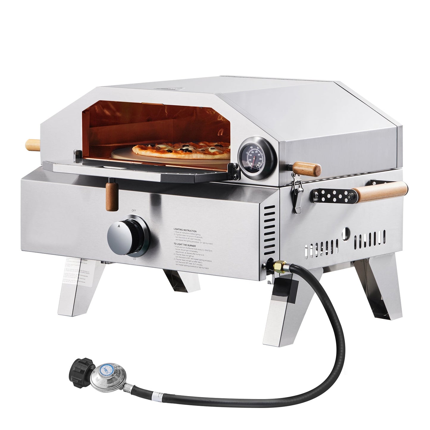 Portable Outdoor 13 Inch Gas Pizza Oven And Grill
