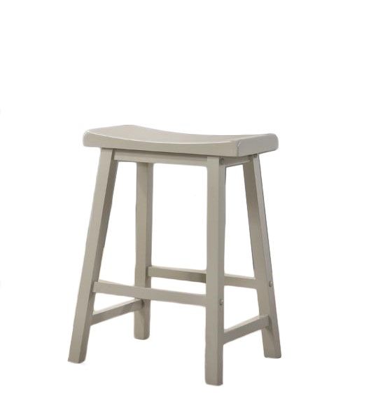 Counter height stool HouseOfZazla in light gray finish for small spaces on Tampa Home & Garden Store