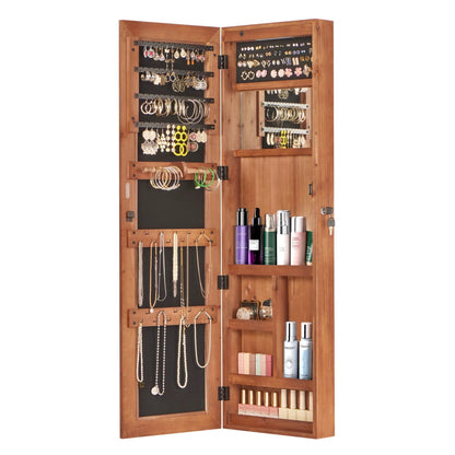 Wall Mounted Jewelry Armoire With Led Light