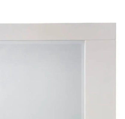 Naima II High Gloss Wall Mirror White Frame