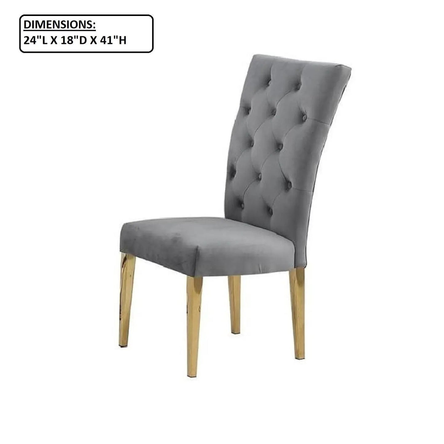 Modern Design Upholstered Dining Chair Set of 2