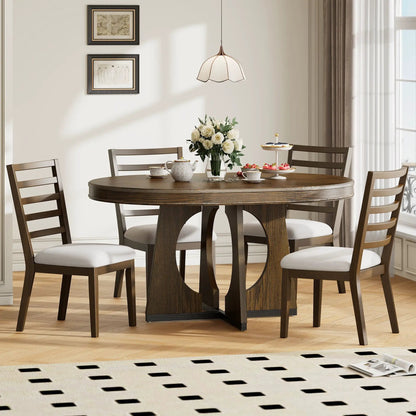 Round Dining Table Set for 4 with Chairs