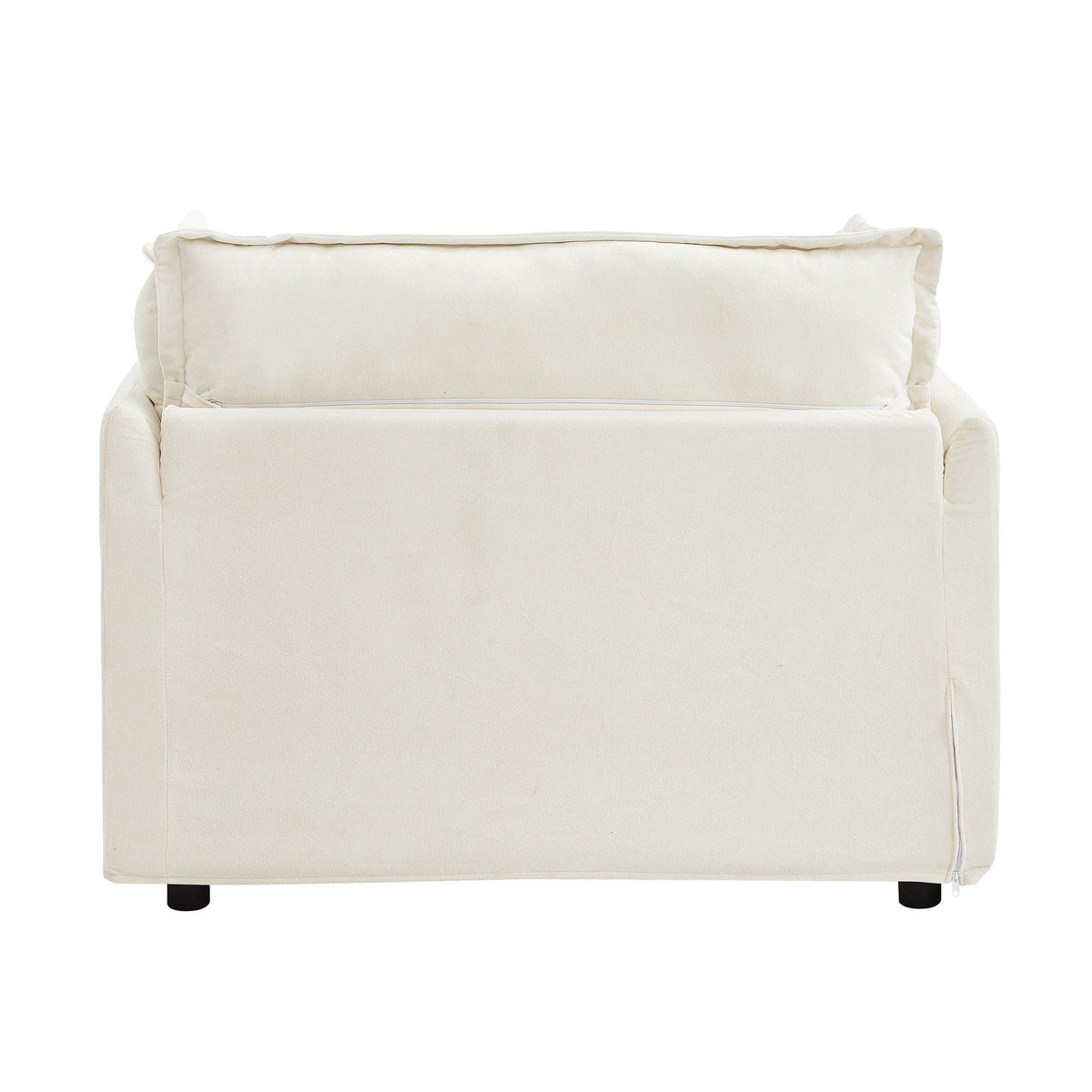 Modern Fabric Armchair with a Movable Ottoman