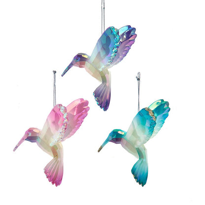 Adorno de colibrí que brilla en la oscuridad -