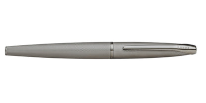 ATX Sandblasted Titanium Gray stainless steel fountain pen with Cross clip and medium nib on Tampa Home & Garden Store