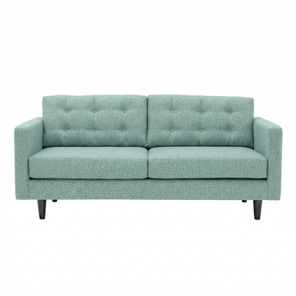 Talmadge Sofa teal textured fabric 2-seat with tufted back by HouseOfZazla on Tampa Home & Garden Store