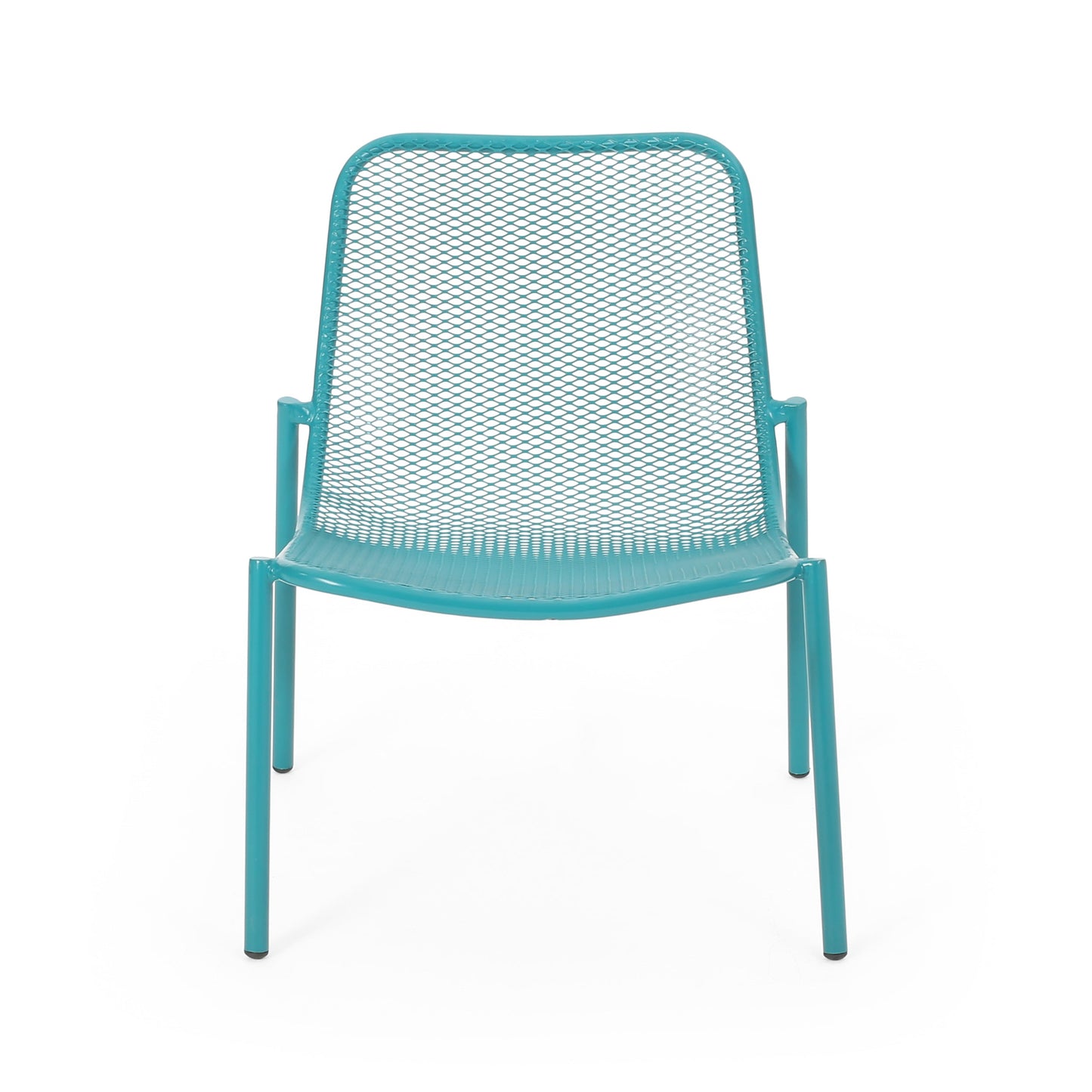 Kincaid Outdoor Teal Mesh and Iron Patio Set