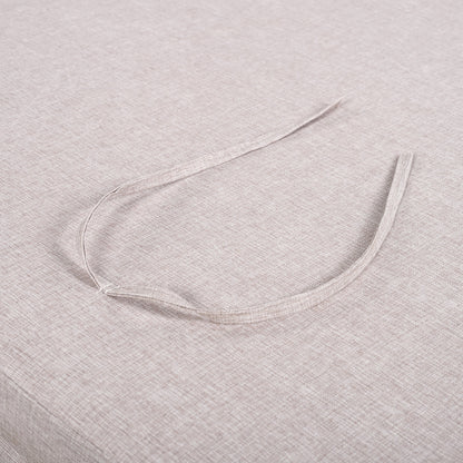 Beige outdoor chaise lounge chair cushion fabric; linen texture, HouseOfZazla sunlounger on Tampa Home & Garden Store