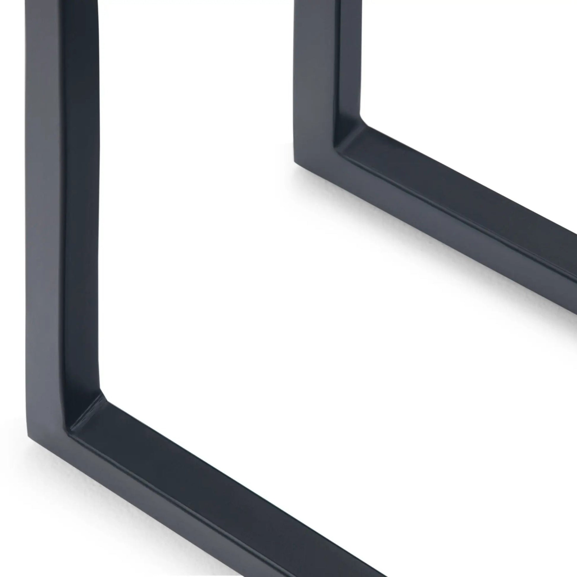 Skyler C Side Handcrafted Table with matte black metal frame Unique Piece Furniture on Tampa Home & Garden Store