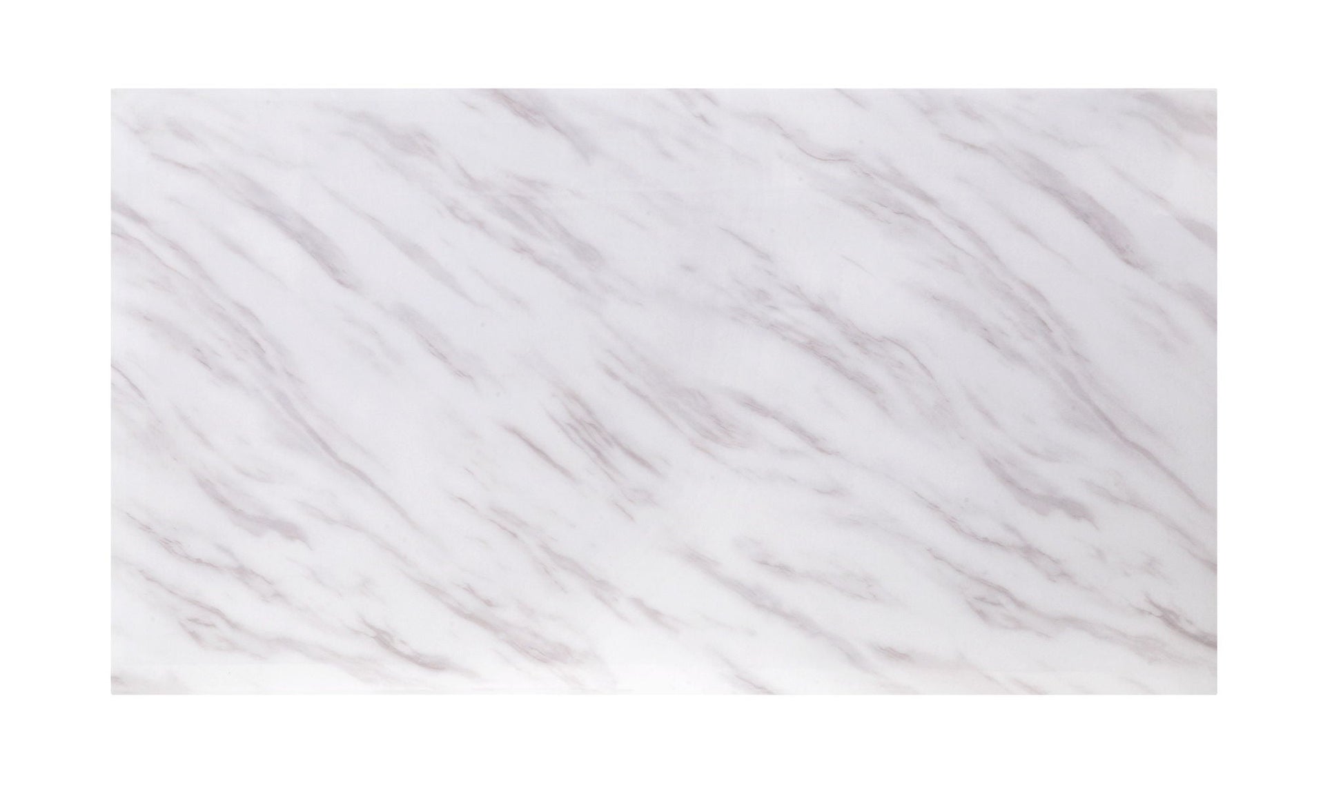 Zander Printed faux marble top coffee table by HouseOfZazla; white marble with gray veining on Tampa Home & Garden Store