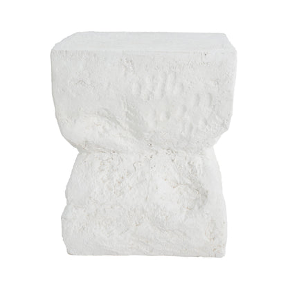 Cleo Outdoor Patio Side Table MGO white minimalist design HouseOfZazla on Tampa Home & Garden Store