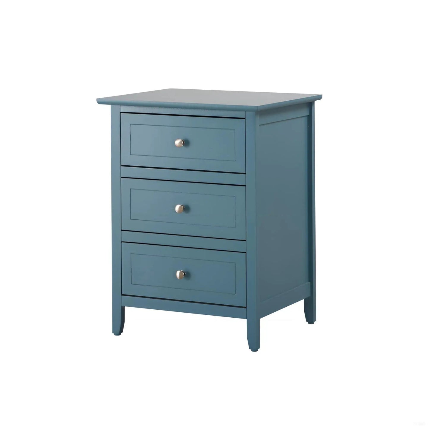 Daniel Nightstand With 3 Drawers In Wood Veneer