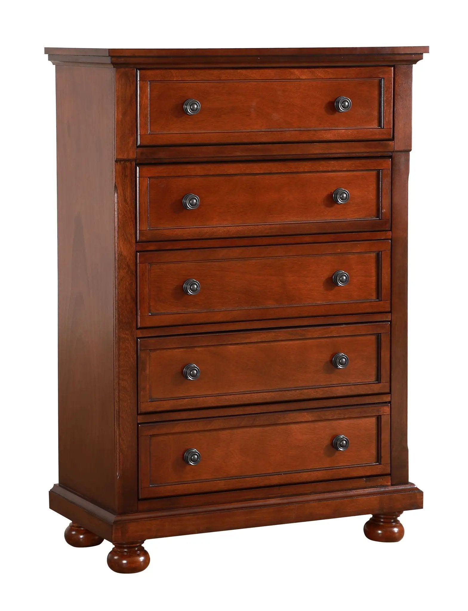 Meade accent chest in rich cherry finish with dark bronze knobs on Tampa Home & Garden Store
