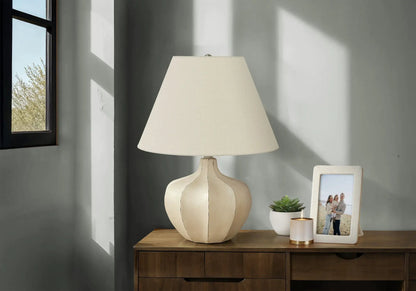Table lamp resin transitional lighting with ivory base and cream shade Unique Piece Furniture on Tampa Home & Garden Store