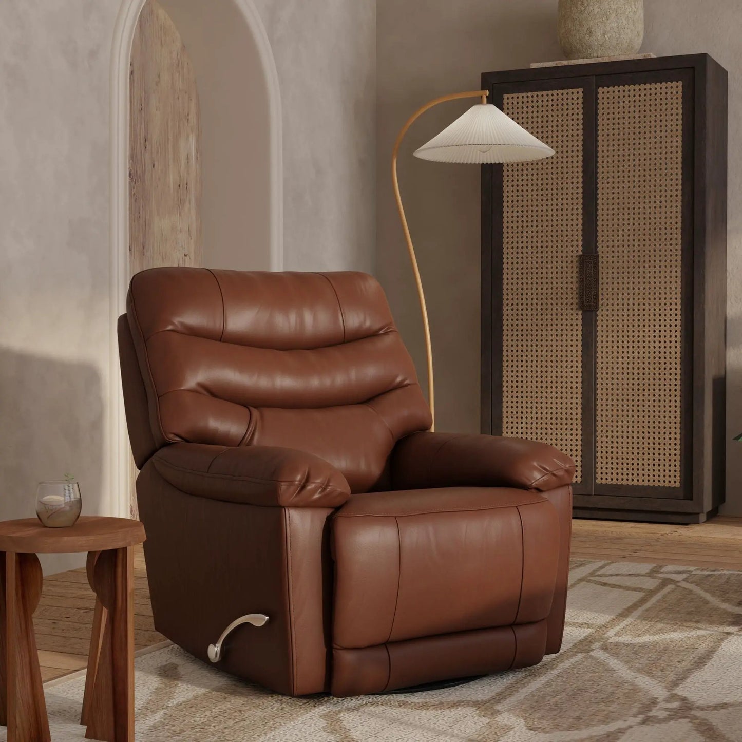Oslo Antelope Swivel Glider Recliner Footrest