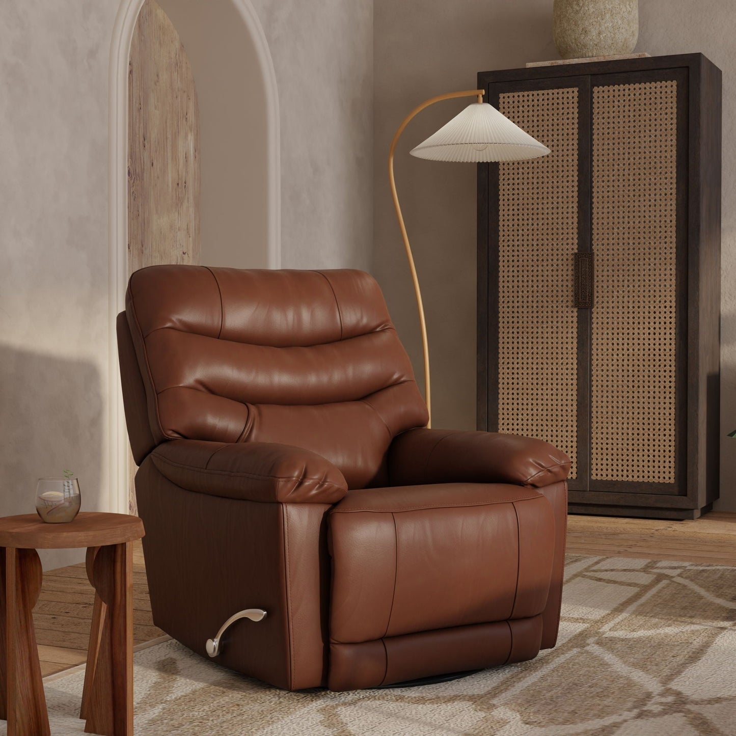Oslo Swivel Glider Recliner with a Footrest