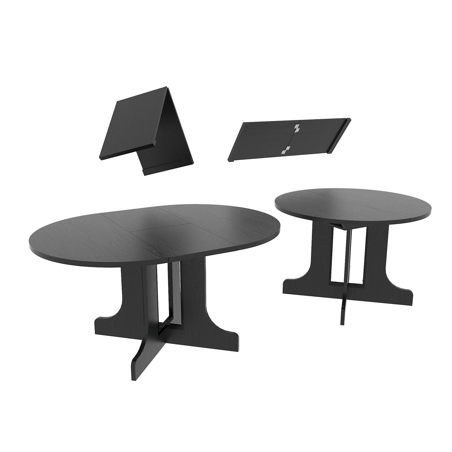 Farmhouse and Expandable Oval Dining Table