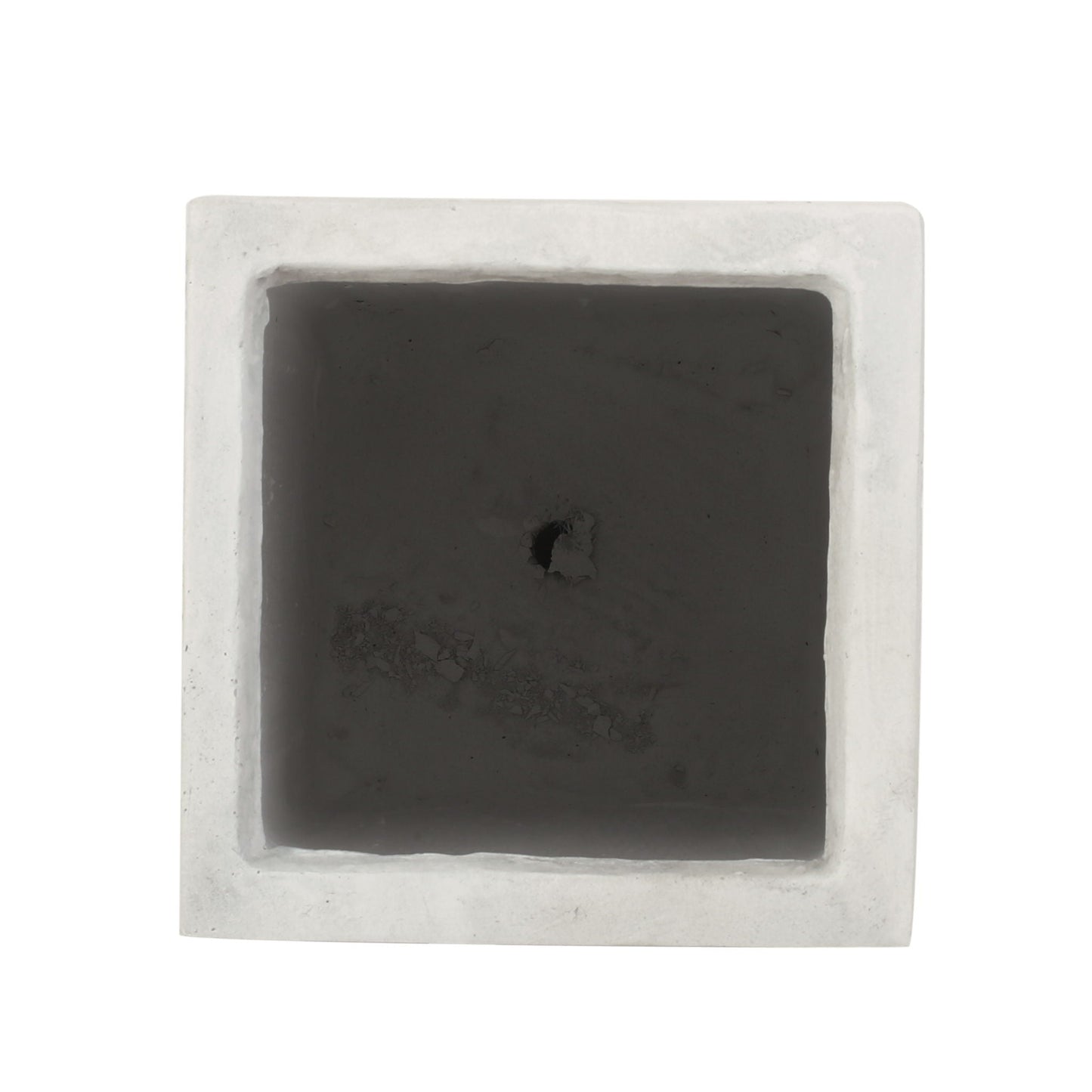 Modern Outdoor Planter concrete square planter by HouseOfZazla with dark soil interior on Tampa Home & Garden Store