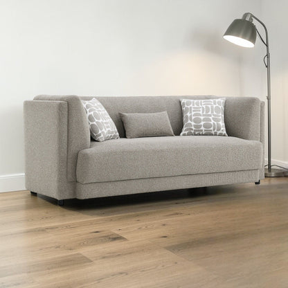 Glenda Gray Sofa And Three Accent Pillows