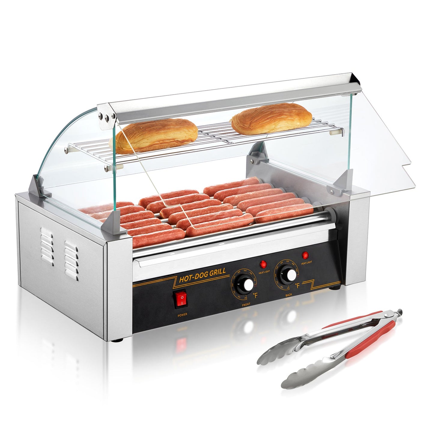 HouseOfZazla hot dog roller grill with 7 rollers and 18 hot dogs capacity on Tampa Home & Garden Store