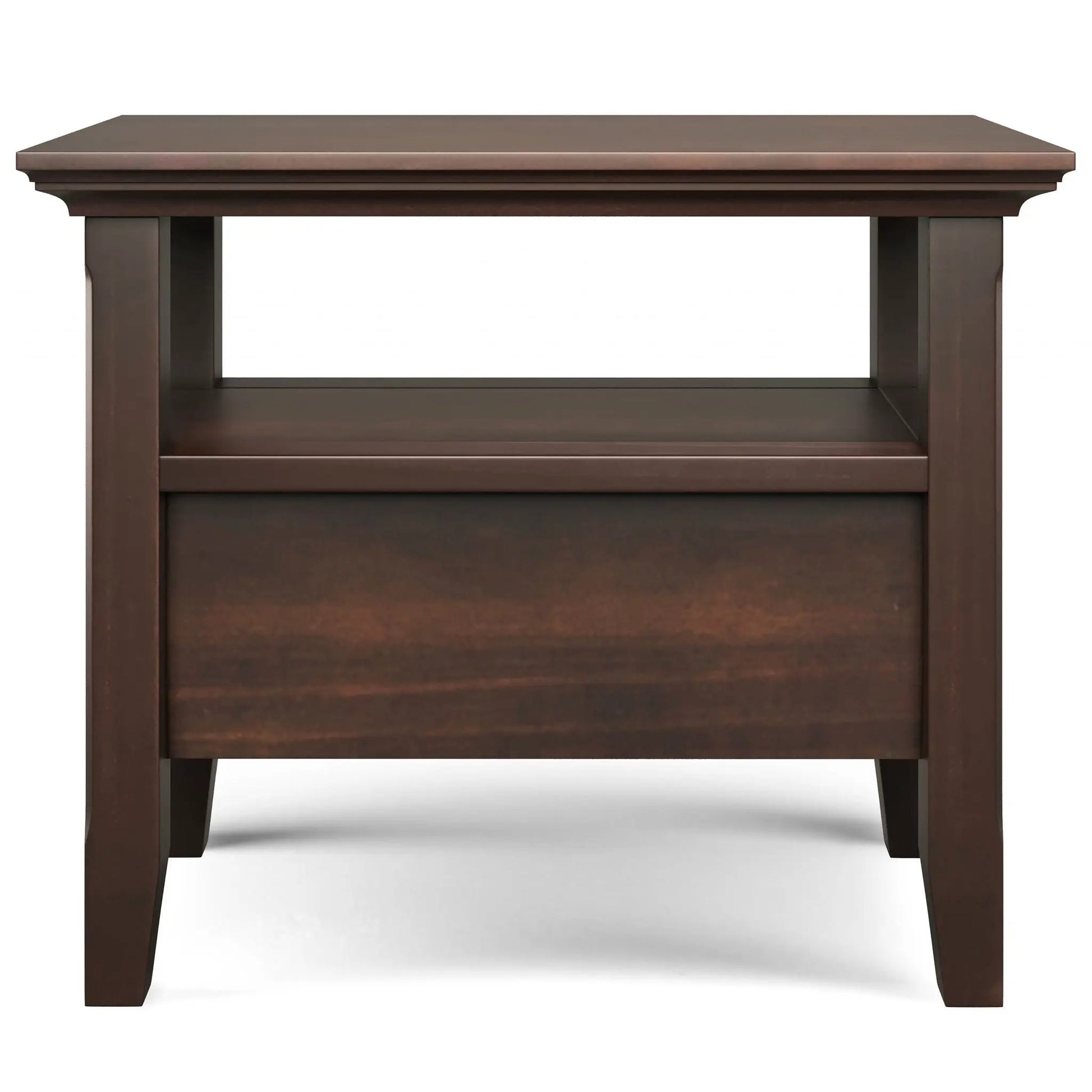 Acadian end table with drawer in dark espresso wood finish by Unique Piece Furniture on Tampa Home & Garden Store