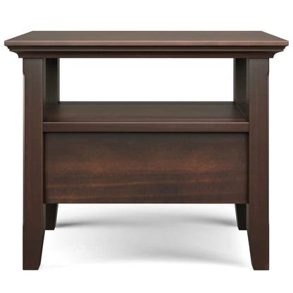 Acadian end table with drawer in dark espresso wood finish by Unique Piece Furniture on Tampa Home & Garden Store