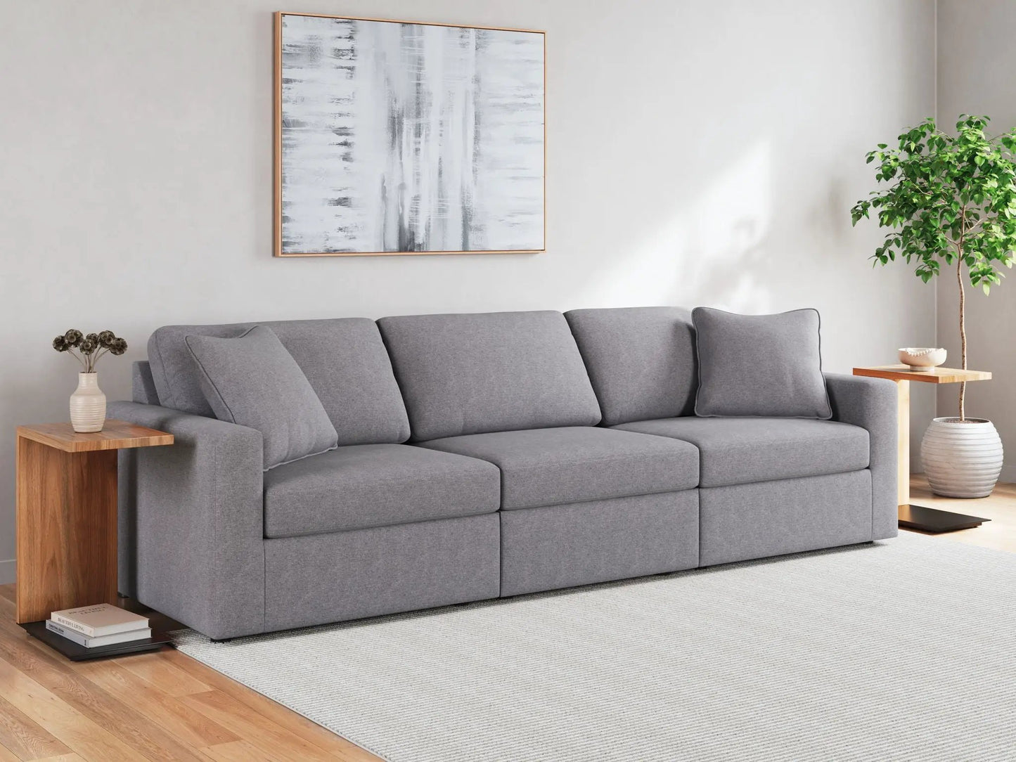 Modmax Sectional in Granite Performance Fabric