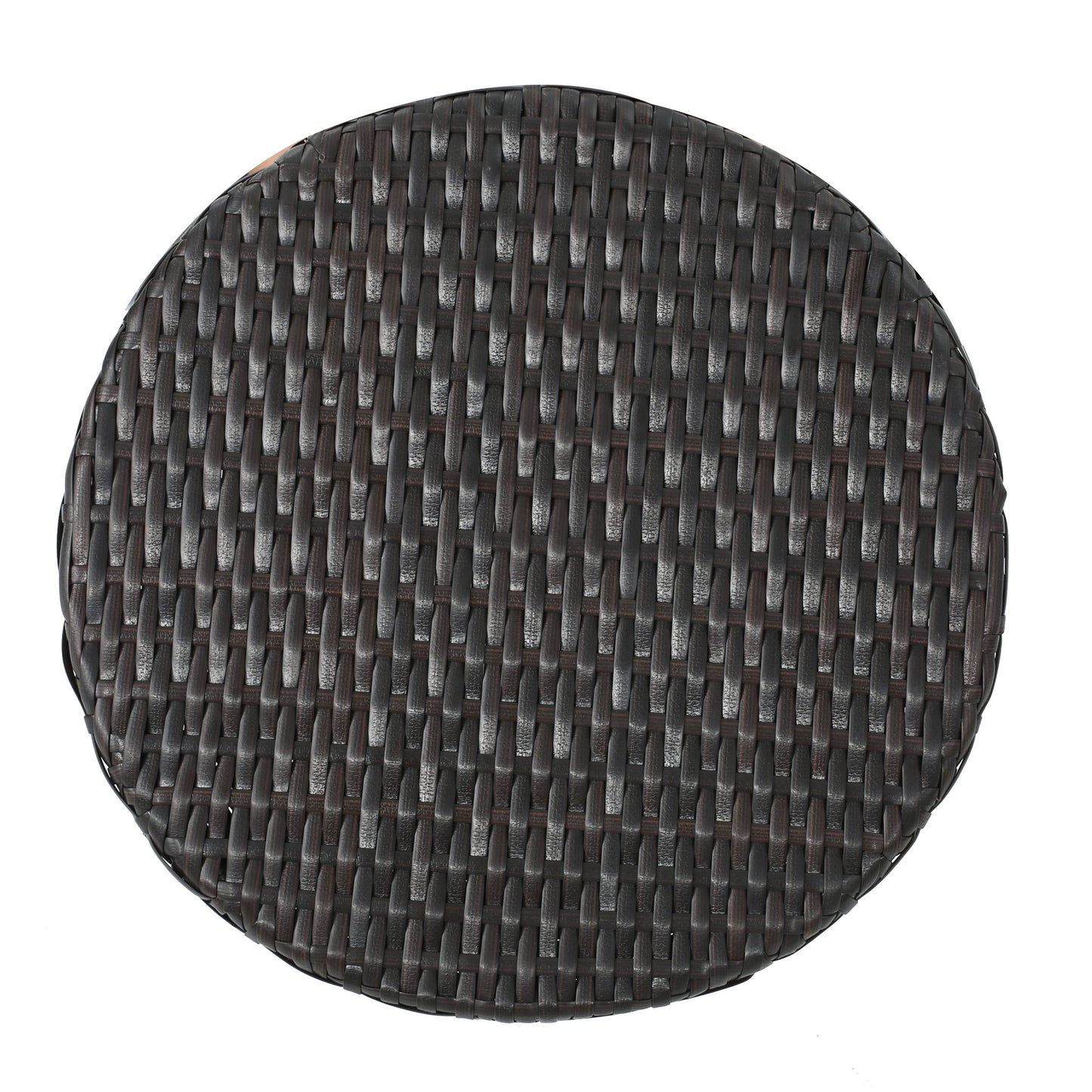 Outdoor 16 Inch Wicker Hourglass Side Table