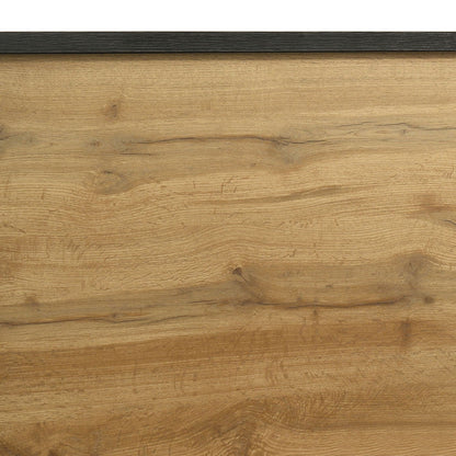 Georgina Panel Bed and Weathered Wood Finish
