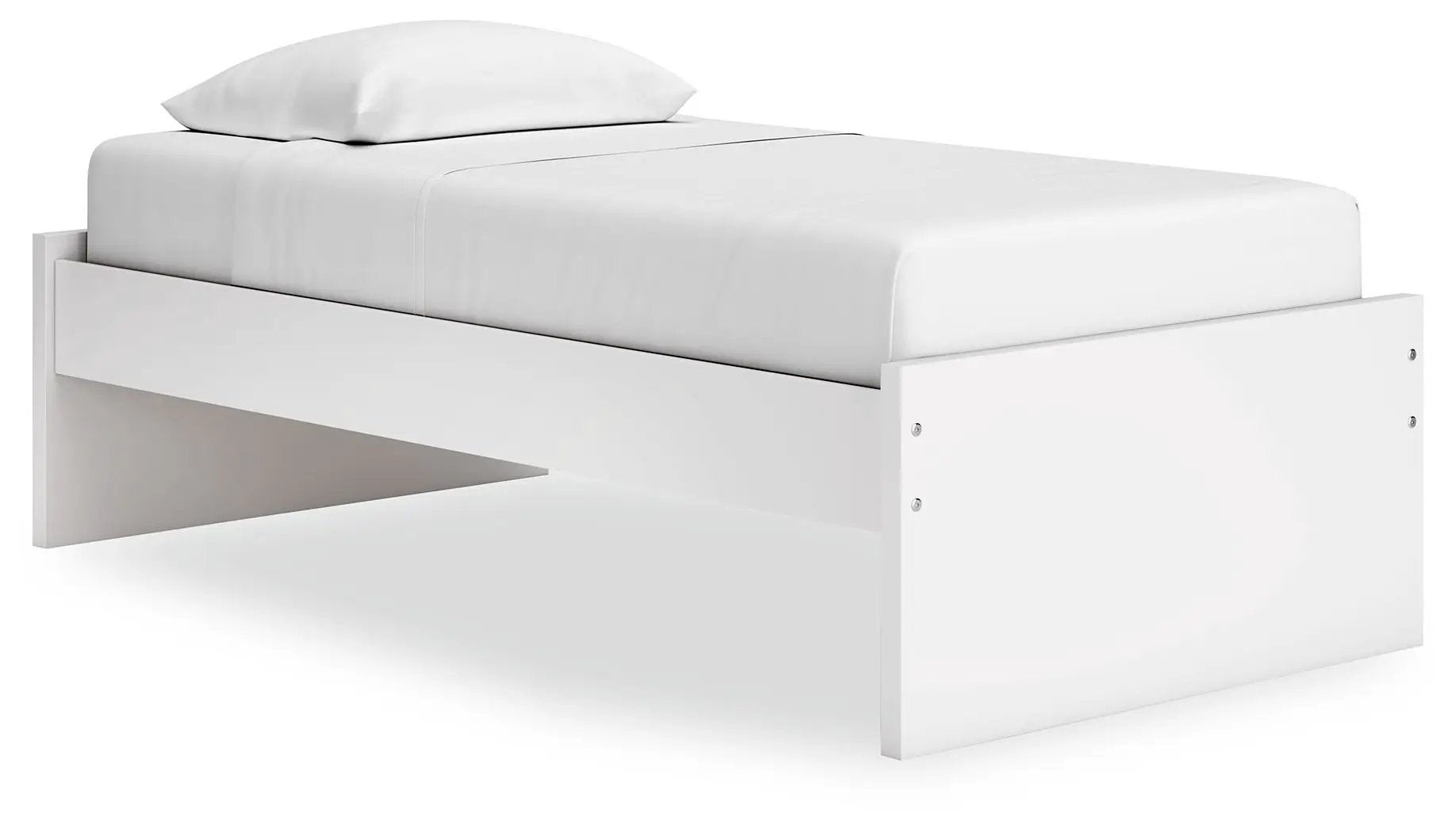 Onita platform bed white storage bed by Unique Piece Furniture with clean modern lines on Tampa Home & Garden Store
