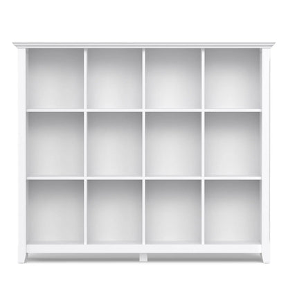 Acadian handcrafted cube storage organizer in white with eight cubbies by Unique Piece Furniture on Tampa Home & Garden Store