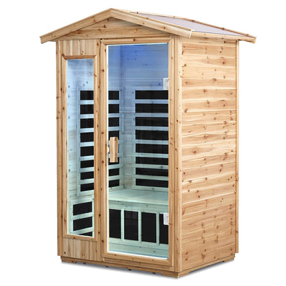 Two Person Far Infrared Fir Sauna with Bluetooth