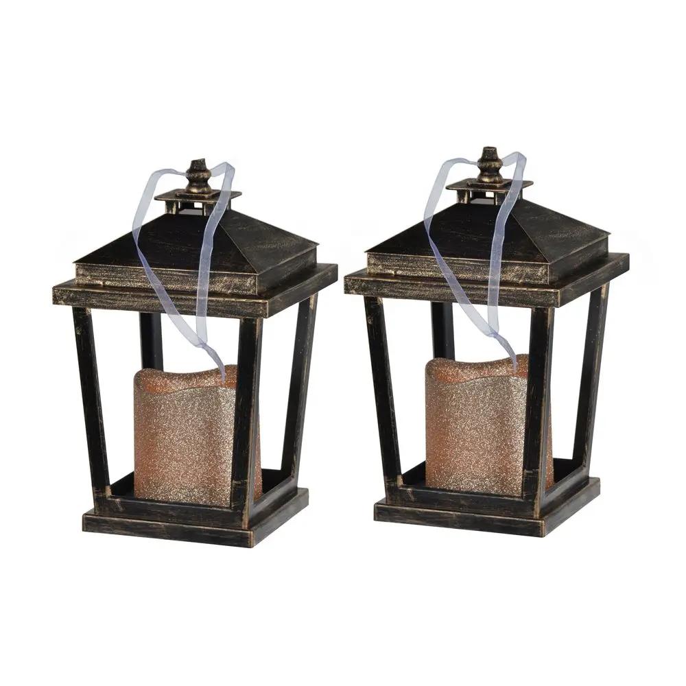 Menifee Lantern With Led Candle Set of 2