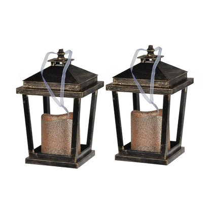 Menifee Lantern With Led Candle Set of 2