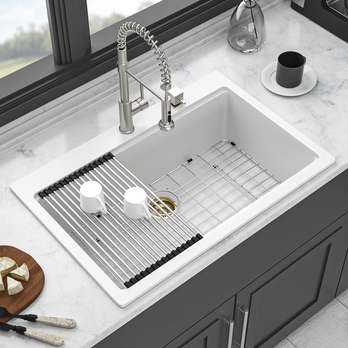 Quartz Composite Workstation Kitchen Sink