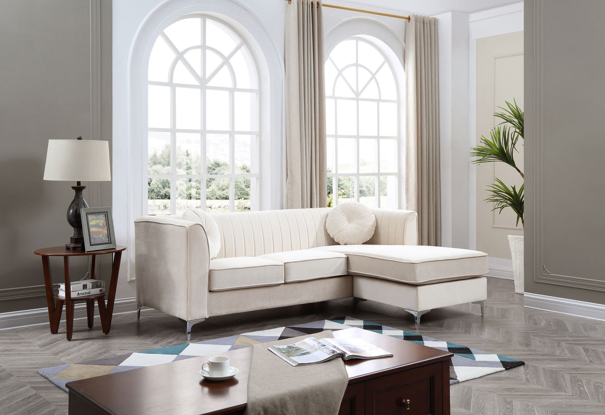Delray Micro Suede Sofa and Chaise Lounger