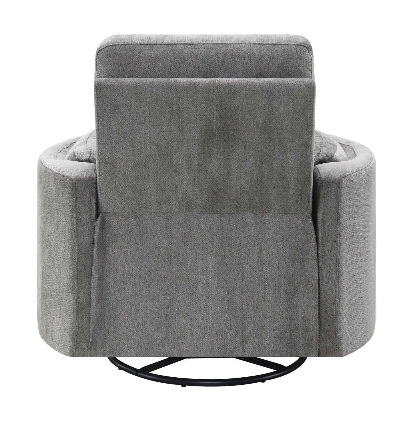 Sagen Charcoal Chenille Glider Recliner with Swivel by HouseOfZazla on Tampa Home & Garden Store