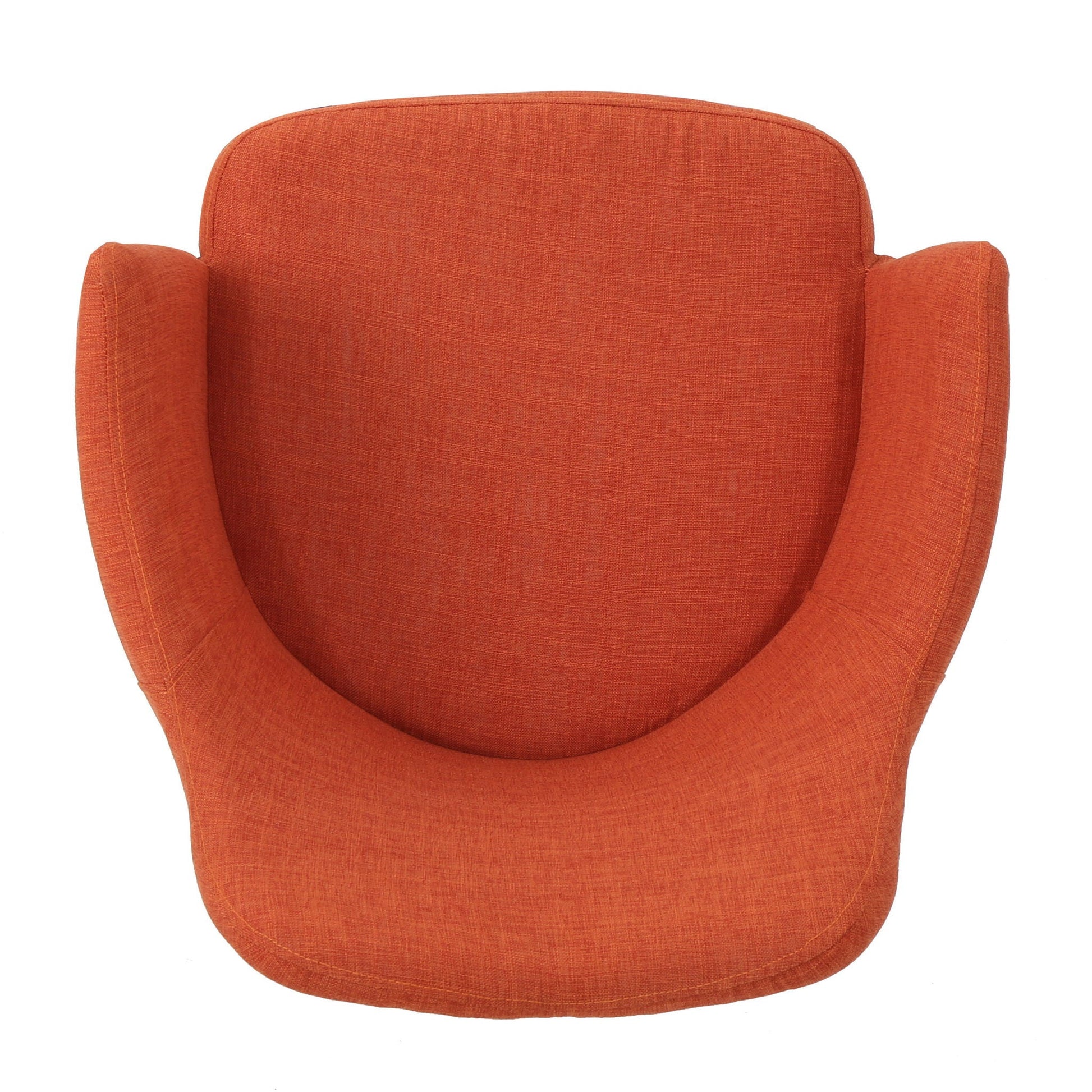 Elegant Dining Chair With Contoured Support orange fabric armchair by HouseOfZazla on Tampa Home & Garden Store