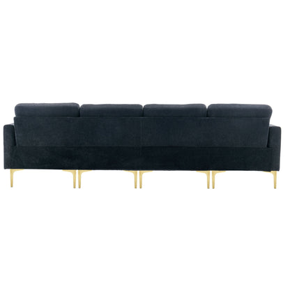 Modern Convertible Sectional Sofa and Ottoman