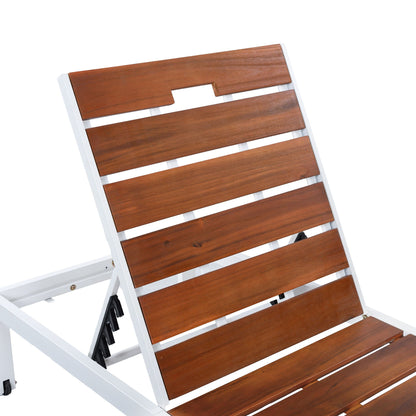 Outdoor Chaise Pool Chair For Reading And Sunbath