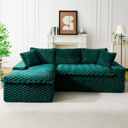 Modular Sofa, Convertible Twin Seat with Chaise