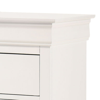 Louis Phillipe Accent Chest in white finish with classic crown molding on Tampa Home & Garden Store
