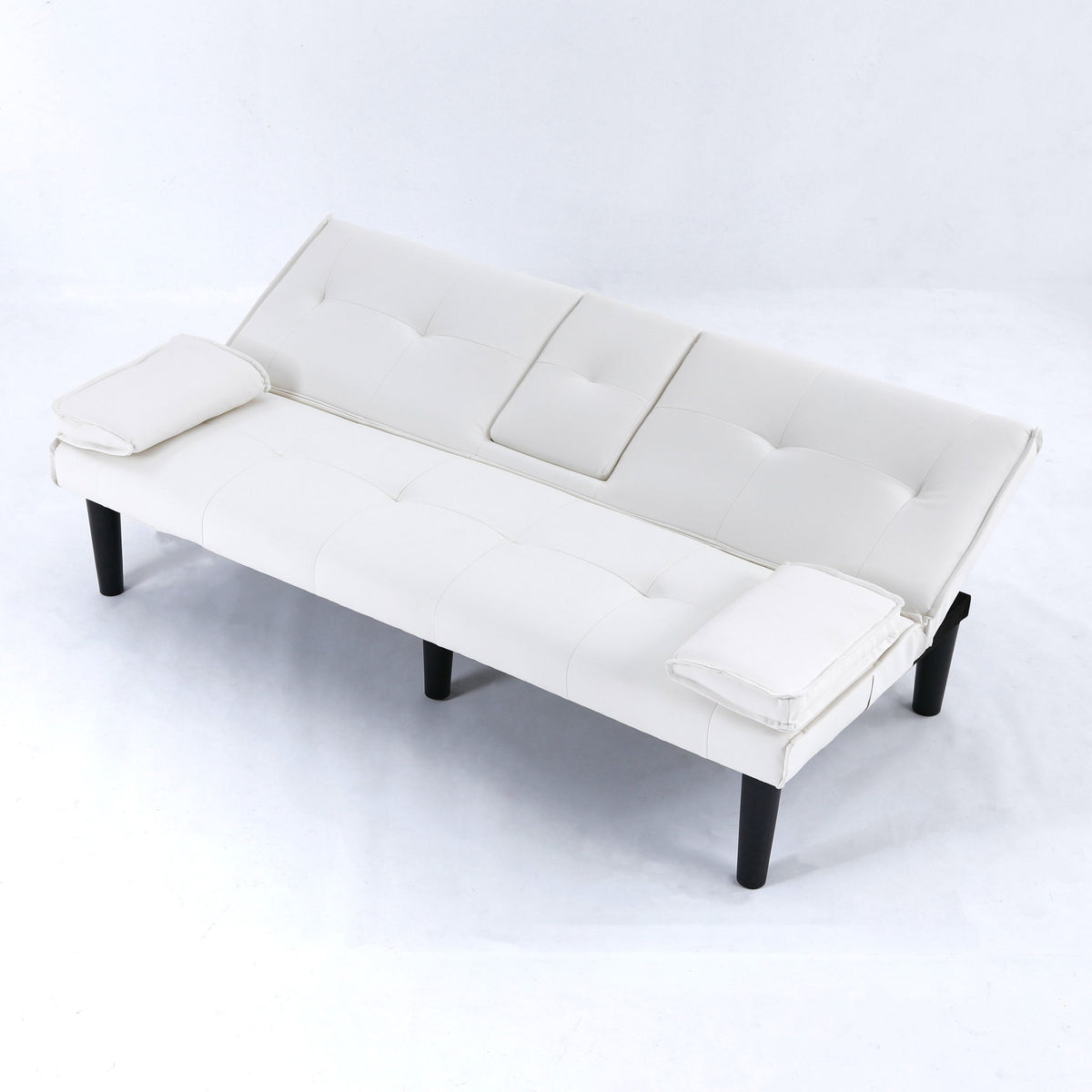 Compact Foldable Sofa Bed and Cup Holder