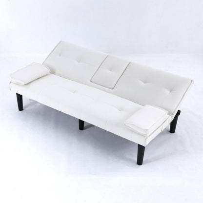 Compact Foldable Sofa Bed and Cup Holder