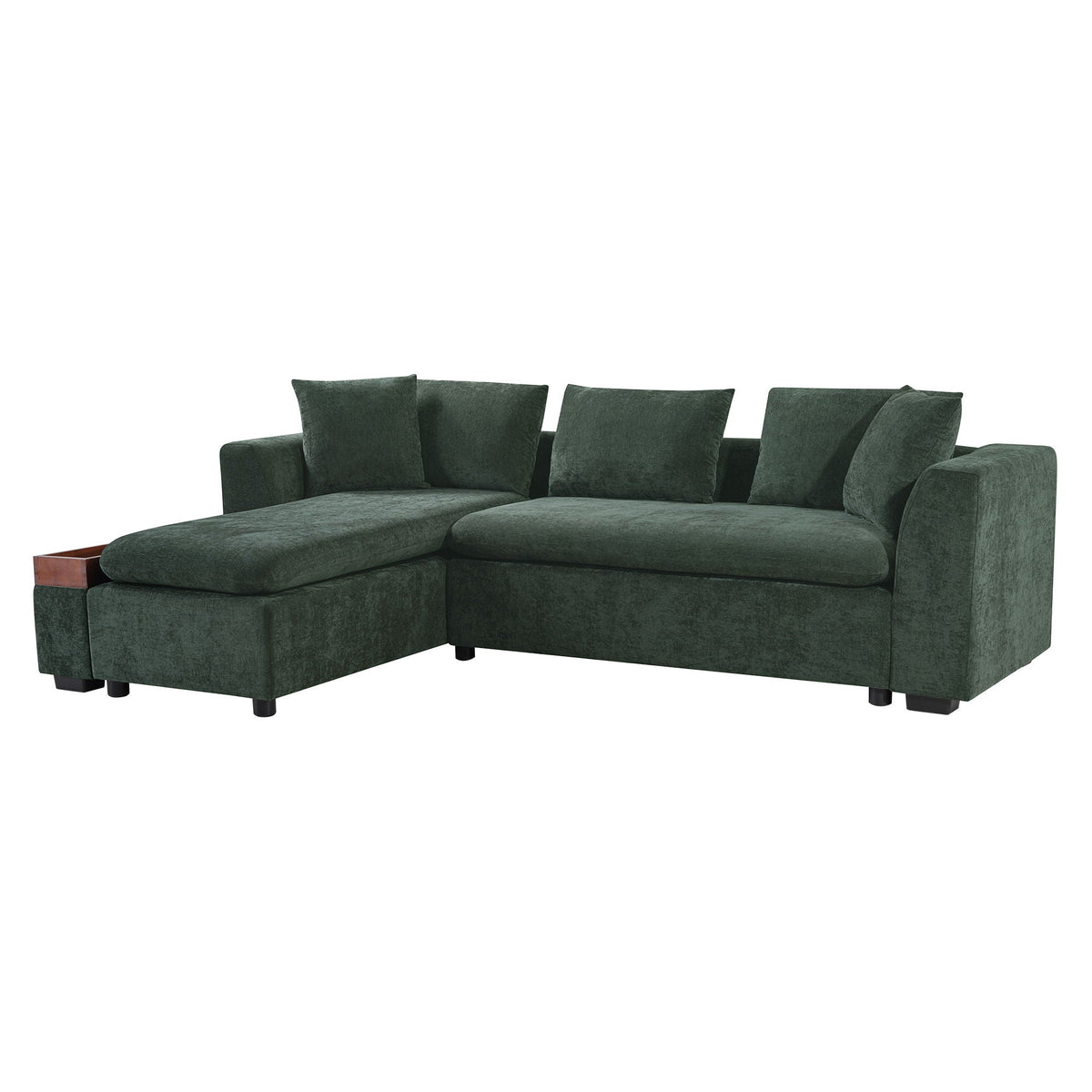 Modern L Shaped Sofa With Storage And Upholstery