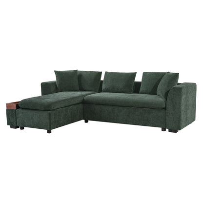 Modern L Shaped Sofa With Storage And Upholstery